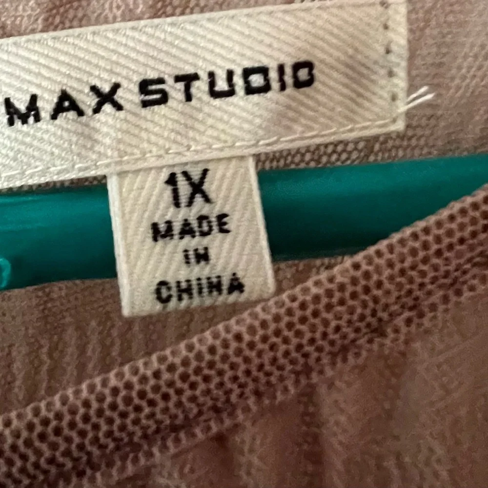 Women's Tan Blouse - Picture 2 of 3